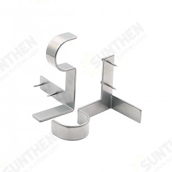 2PCS Curtain Rod Brackets Hanging Curtain Rod Pole Holder Bracket Tap Window Frame No Drill 2PCS Curtain Rod Brackets Hanging Curtain Rod Pole Holder Bracket Tap Window Frame No Drill