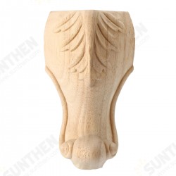 4Pcs 10/15cm European Solid Wood Applique Carving Furniture Foot Legs Unpainted Cabinet Feets Decal 4Pcs 10/15cm European Solid Wood Applique Carving Furniture Foot Legs Unpainted Cabinet Feets Decal