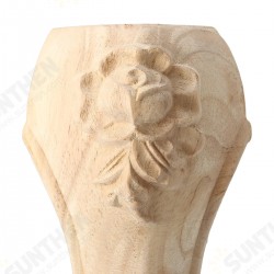 4Pcs 10/15cm European Solid Wood Carving Furniture Foot Legs Unpainted Cabinet Sofa Seat Feets 4Pcs 10/15cm European Solid Wood Carving Furniture Foot Legs Unpainted Cabinet Sofa Seat Feets