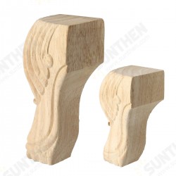 4Pcs 10/15cm European Solid Wood Carving Furniture Foot Legs Unpainted Couch Cabinet Sofa Seat Feets 4Pcs 10/15cm European Solid Wood Carving Furniture Foot Legs Unpainted Couch Cabinet Sofa Seat Feets