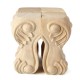 4Pcs 10/15cm European Solid Wood Carving Furniture Foot Legs Unpainted Table Cabinet Feets