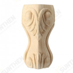 4Pcs 10/15cm European Solid Wood Carving Furniture Foot Legs Unpainted Table Cabinet Feets 4Pcs 10/15cm European Solid Wood Carving Furniture Foot Legs Unpainted Table Cabinet Feets