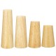 4Pcs/Set Solid Wooden Cone Angled Furniture Legs Kit Sofa Table Chair Stool Part Leg Support