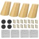 4Pcs/Set Solid Wooden Cone Angled Furniture Legs Kit Sofa Table Chair Stool Part Leg Support