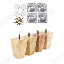4pcs Square Inclined Wooden Furniture Feets Legs Set For Sofa Cabinets Table 4pcs Square Inclined Wooden Furniture Feets Legs Set For Sofa Cabinets Table