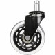 5PCS Office Chair Caster Wheels 2/2.5/3 Inch Swivel Rubber Caster Wheels Replacement Soft Safe Rollers Furniture Hardware