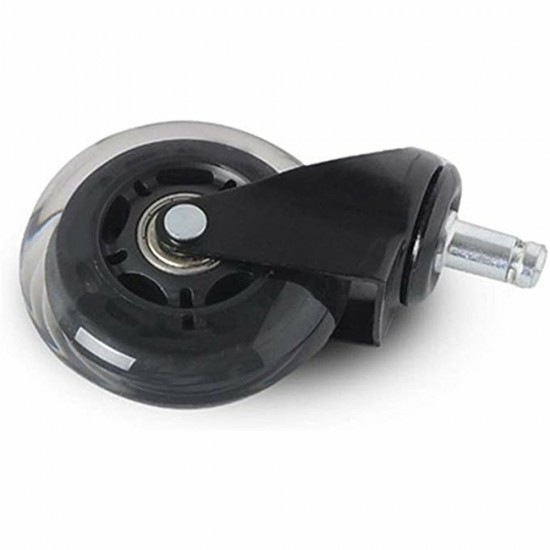5PCS Office Chair Caster Wheels 2/2.5/3 Inch Swivel Rubber Caster Wheels Replacement Soft Safe Rollers Furniture Hardware