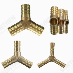 6/10/14mm Solid Brass Y Connector 3 Ways Hose Joiner Barbed Y Splitter 6/10/14mm Solid Brass Y Connector 3 Ways Hose Joiner Barbed Y Splitter
