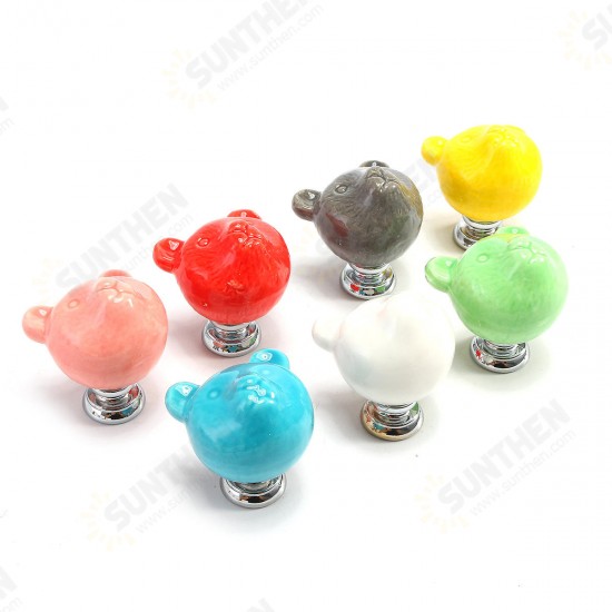 7Pcs Animal Ceramic Furniture Knobs Drawer Cabinet Cupboard Door Pull Handle Set 7Pcs Animal Ceramic Furniture Knobs Drawer Cabinet Cupboard Door Pull Handle Set