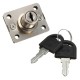 Desk Drawer Dead Bolt Lock For Drawers Box Cabinet Cupboards Panel with Two Keys