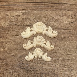 Floral Carved Woodcarving Decal Corner Applique Wooden Furniture Room Wall Decorations Floral Carved Woodcarving Decal Corner Applique Wooden Furniture Room Wall Decorations
