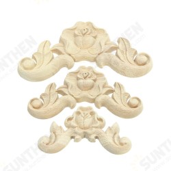 Floral Carved Woodcarving Decal Corner Applique Wooden Furniture Room Wall Decorations Floral Carved Woodcarving Decal Corner Applique Wooden Furniture Room Wall Decorations