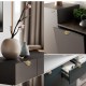 Modern Nordic Minimalist Pull-Hand Leaf Invisible Cabinet Wardrobe Furniture Drawer Handle Ins Wind Zinc Alloy