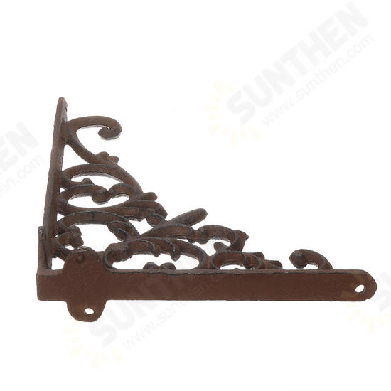 Retro Industrial Cast Iron Shelf Bracket Wall Mounted Shelf Supporter Garden