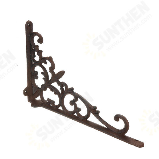 Retro Industrial Cast Iron Shelf Bracket Wall Mounted Shelf Supporter Garden