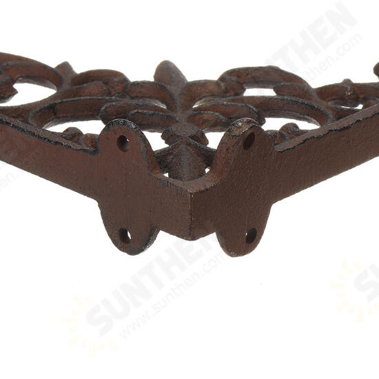 Retro Industrial Cast Iron Shelf Bracket Wall Mounted Shelf Supporter Garden