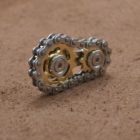 Sprockets Flywheel Fingertip Gyro Sprockets Chains EDC Metal Toy Gear Chain Gyro Drop Ship Sproket Roadbike Spinner