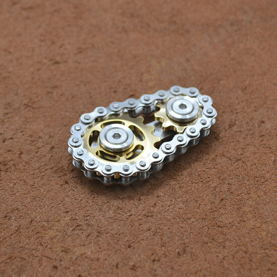 Sprockets Flywheel Fingertip Gyro Sprockets Chains EDC Metal Toy Gear Chain Gyro Drop Ship Sproket Roadbike Spinner