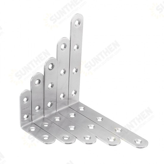 Stainless Steel Corner Braces Joint Code L Shaped Right Angle Bracket Shelf Support For Furniture