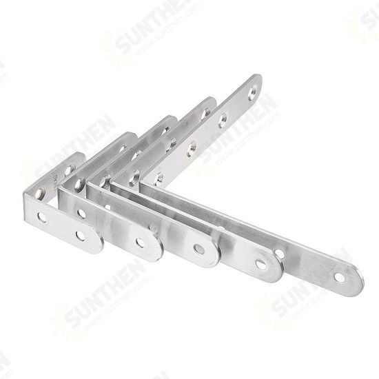 Stainless Steel Corner Braces Joint Code L Shaped Right Angle Bracket Shelf Support For Furniture