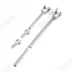 Steel Wire Rope Balustrade Kit Jaw Swage Fork Eye Bolt Terminal Turnbuckle Saddle Steel Wire Rope Balustrade Kit Jaw Swage Fork Eye Bolt Terminal Turnbuckle Saddle