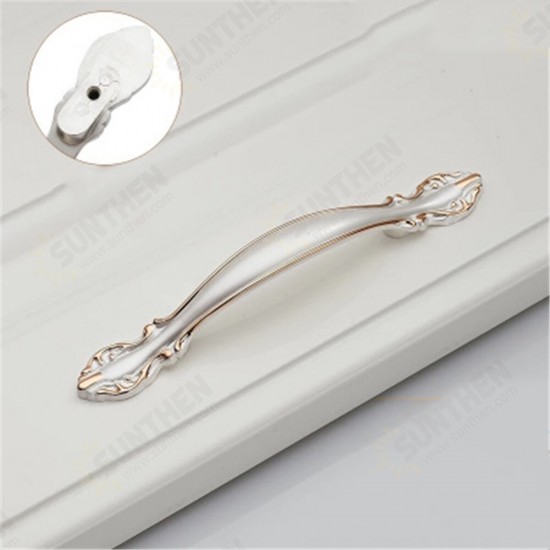 Thickened Solid Small Handle European Style Cabinet Handle Simple Wardrobe Handle Drawer Single Hole Alloy Handle