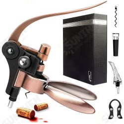 Vino Bottle Opener Rabbit Corkscrew Set 2020 Upgraded Demenades Vino Opener Kit With Foil Cutter Vino Stopper And Extra Spiral Professional Grade Vino Bottle Opener Rabbit Corkscrew Set 2020 Upgraded Demenades Vino Opener Kit With Foil Cutter Vino Stopper And Extra Spiral Professional Grade