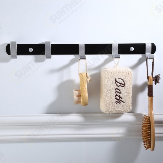 Wall Mounted Hook Rack Foldable Hooks Hangers Home Clothes Coats Organizer Rack