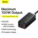 Pro 100W USB-C Charger Desktop Power Strip With Dual 2500W AC Socket Ports/2*100W USB-C PPS PD3.0/2*60W USB-A QC3.0 Fast Charging Adapter CN/AU Plug