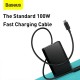120W USB-C Charger 3 Port PD3.0 QC4+ SCP FCP Quick Charge USB Wall Charger US Plug Adapter With 100W USB-C to USB-C Power Delivery Cable