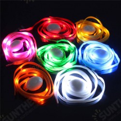 1 Pair Nylon LED Flashing Light Up Glow Shoelace 1 Pair Nylon LED Flashing Light Up Glow Shoelace