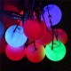 1PC LED 7 Colors Glow POI Thrown Balls Light Up Handball Sports Belly Dance Hand Novelties Toys