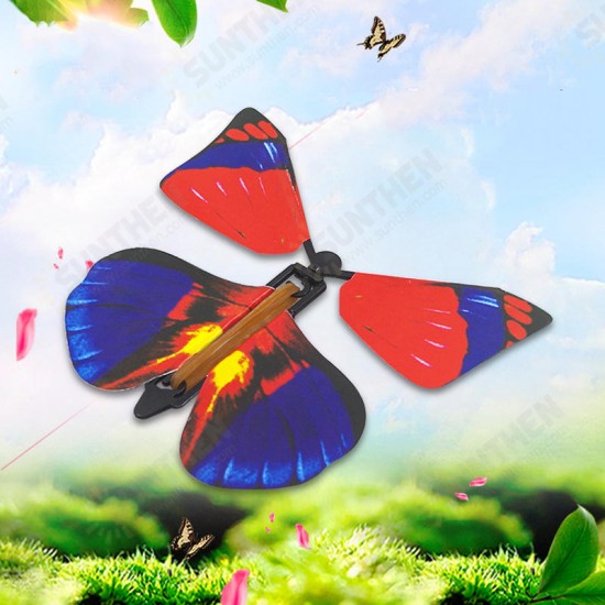 1PC Magic Props Flying Butterfly Hand Transformation Toys For Kids Christmas Tricky Funny Joke