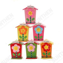 1pc Wooden Money Saving Little House Flower Love Heart Animal Box Gift Novelties Toys