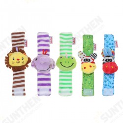 2PCS Baby Multi Style Cute Wrist Rattle Wrist Strap Novelties Toys for Kids Gift