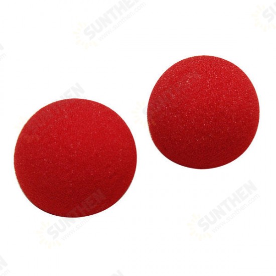 2PCS Close Up Magic Street Trick Soft Sponge Ball Props Clown Nose