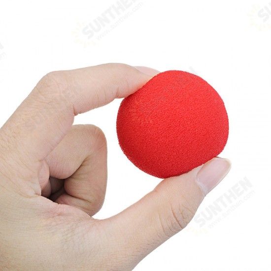 3PCS Kingmagic Magic Ball To Square Sponges Tricks Set Red