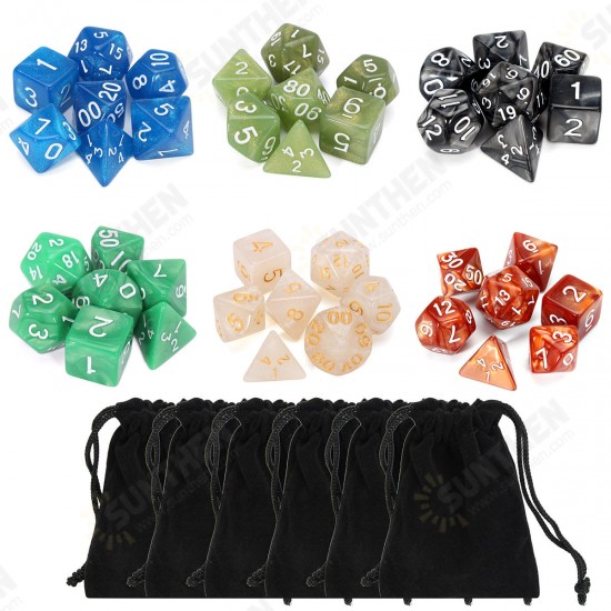 42 Pcs Polyhedral Board RPG MTG Game Dice 6 Sets 4D 6D 8D 10D 12D 20D + 6 Pouch 42 Pcs Polyhedral Board RPG MTG Game Dice 6 Sets 4D 6D 8D 10D 12D 20D + 6 Pouch