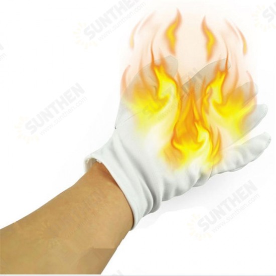 4Pcs Magic Props Palm Fire Gloves Trick Funny Toys With Random