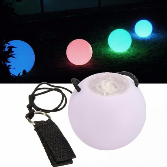 5PCS Pro LED Multicolored Glow POI Thrown Balls Light Up For Belly Dance Hand Props