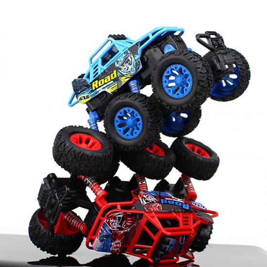 6 Bigfoot Wheel Pull Back Climbing Car Model Shockproof Car Sound Light Version Novelties Toys With