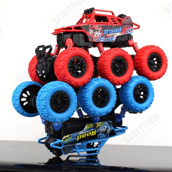 6 Bigfoot Wheel Pull Back Climbing Car Model Shockproof Car Sound Light Version Novelties Toys With