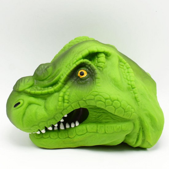 8CM TPR Plastic Dinosaur Hand Puppet Toy Novelties Toys Wearable Animal Toys