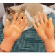 A Pair of Mini Palms Mini Finger Cots Funny Silicone Jokes Novelties Toys