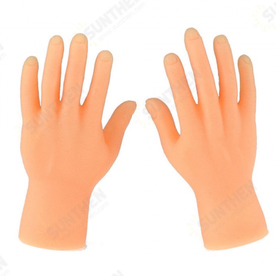 A Pair of Mini Palms Mini Finger Cots Funny Silicone Jokes Novelties Toys