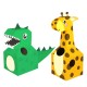 Animal Cardboard Wearable Carton Toys Giraffe Dinosaur Children's Handmade DIY Model Novelties Toys Animal Cardboard Wearable Carton Toys Giraffe Dinosaur Children's Handmade DIY Model Novelties Toys