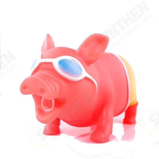 Big Size Trick Screaming Pig Funny Squeeze Sound Reduce Stress Pets Playing Tool