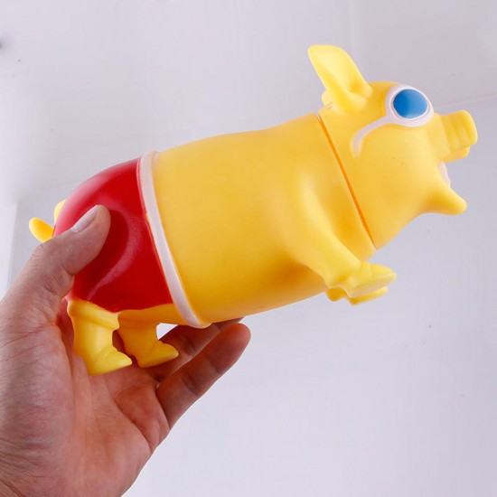 Big Size Trick Screaming Pig Funny Squeeze Sound Reduce Stress Pets Playing Tool