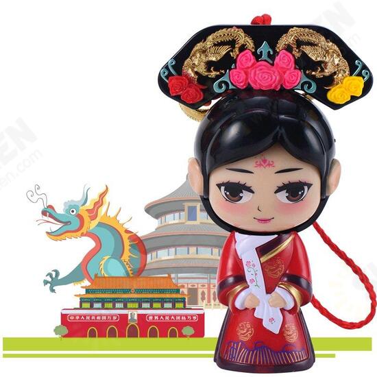 Chinese Forbidden City Queen Face Changing Doll Toys Gifts Car Decoration