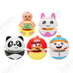 Christmas Cute Luminous Tumbler Doll Projection With Music Baby Toys For Kids Children Gift Christmas Cute Luminous Tumbler Doll Projection With Music Baby Toys For Kids Children Gift